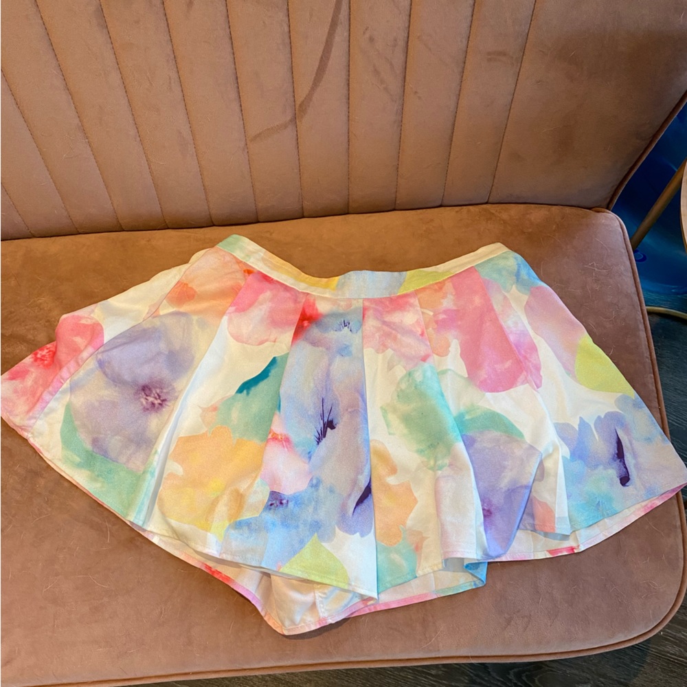 Watercolor boutique skort